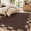 Tapis brun châtaigne à revers antidérapant lavable à la machine-1643784582-1643784583