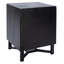 Table de chevet contemporaine l 18 po avec armoire en rotin et base croisée Boatwright-284071419
