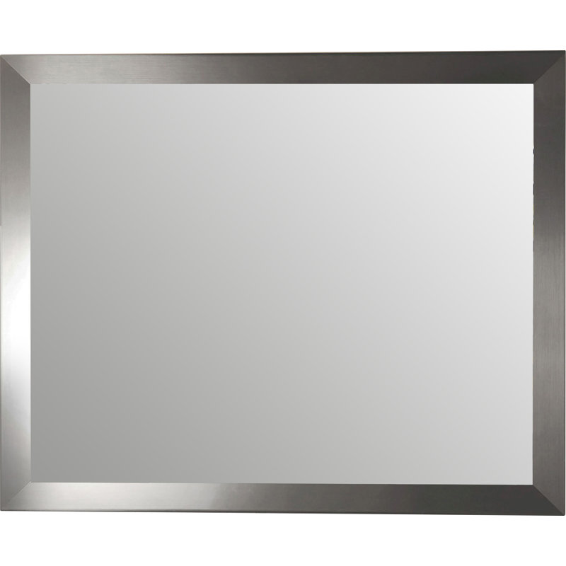 Tieger Mirror, Brushed Nickel, 20" H x 24" W