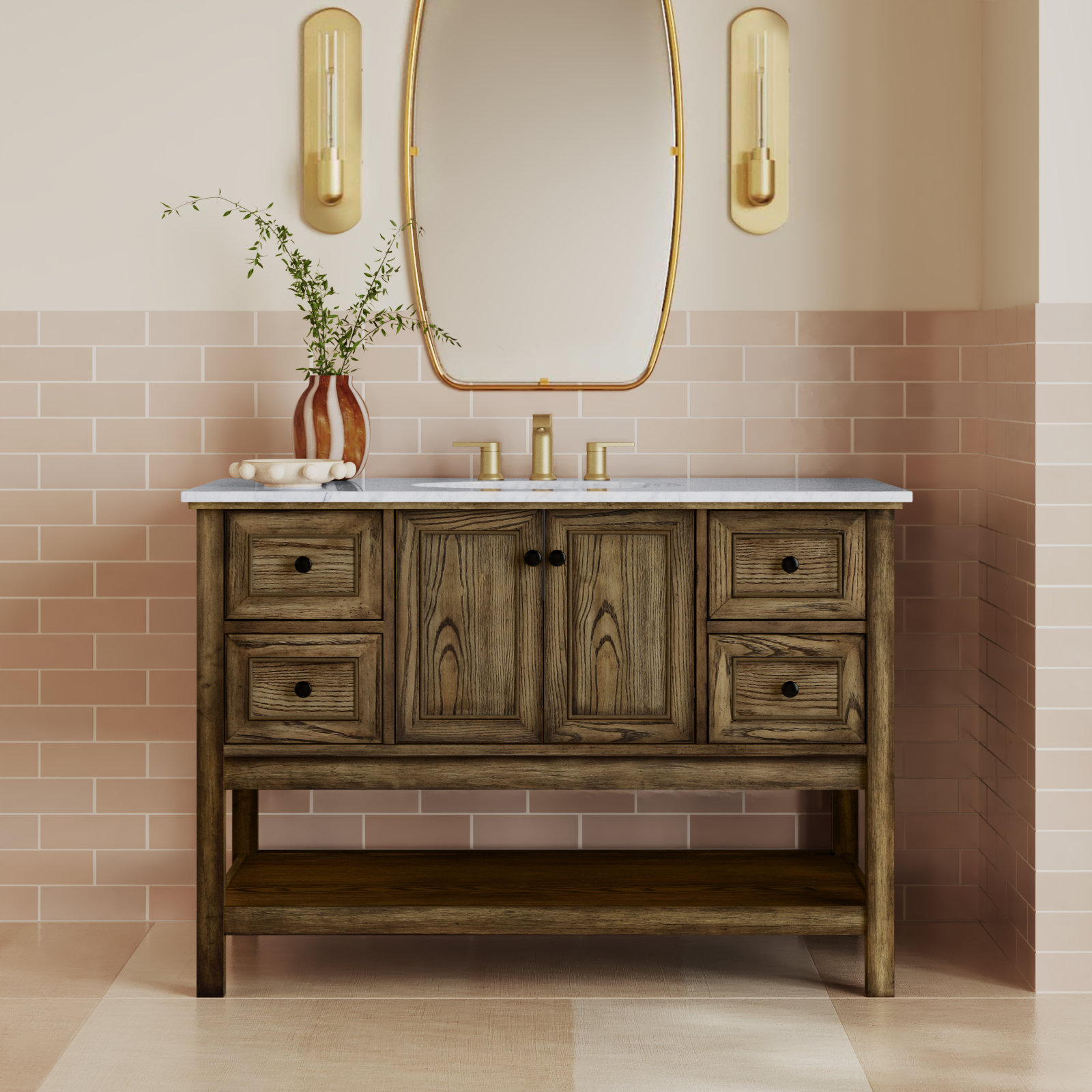 Bonsai 48'' Single Bathroom Vanity, Driftwood