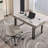Modern minimalist rectangular office desk-107733269
