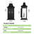 2-Light 22 In. Black Outdoor Wall Light Fixture, Waterproof  Wall Lantern Sconce Farmhouse Hardwired Wall Mounted Front Door Porch Light-935859061