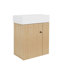 Meuble-lavabo mural 21,6 po avec lavabo mural encastré-1884119685-1884119682