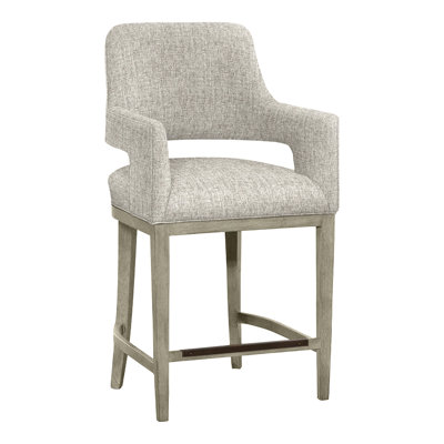 Josie Upholstered Stool with Solid Wood Frame