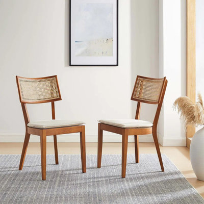 Tina Cane Dining Chair Walnut