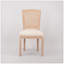 Chaise de salle à manger rembourrée Fabrice French, ensemble de 2, beige