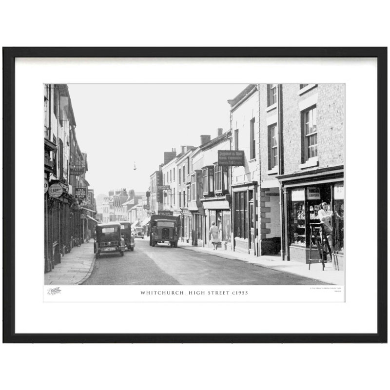 Whitchurch, High Street C1955 - Single Picture Frame Print, 60cm H x 80cm W x 2.3cm D