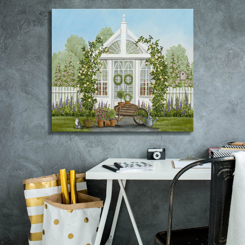  «Greenhouse In Spring» par Tanya Nyp, art mural sur toile, 30 po x 26 po