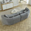 Canapé modulaire en velours côtelé 111,5 pouces Compression Cloud