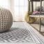 Tapis bleu sarcelle / gris Fidler-1643904163