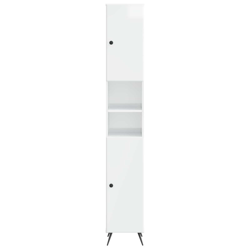 Linen Cabinet, High Gloss White
