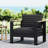 Dempsey Ravishing Club Chair - Aluminum Frame, Water- Seating, Slat Appeal Rust- Water-, Open , 27.3"D