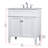 Rivers 30'' Single Bathroom Vanity with Marble Top-1993720187