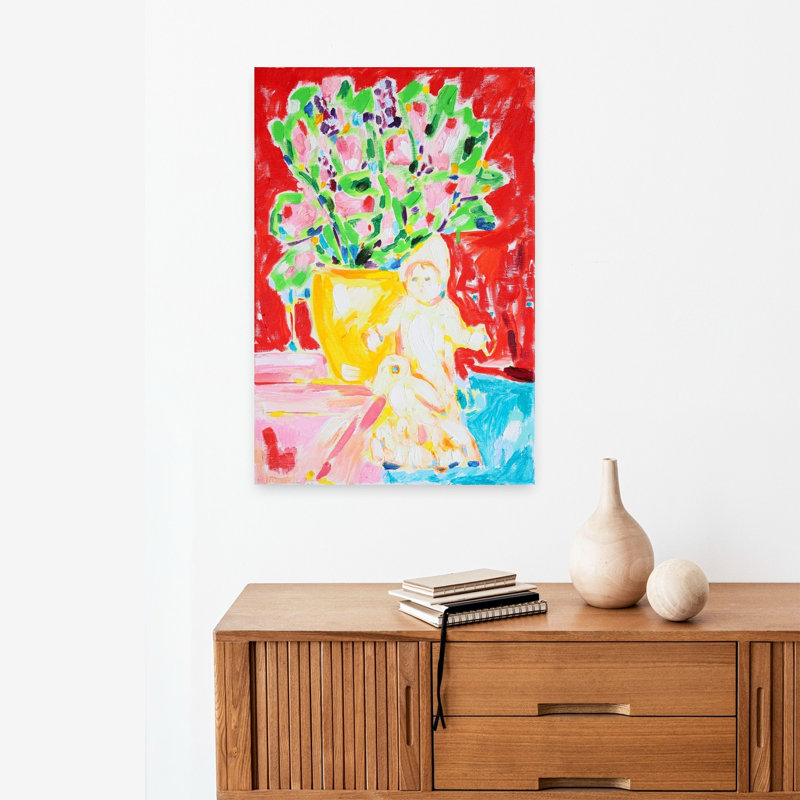 Art contemporain contemporain abstrait, H 24 po x l 16 po