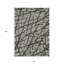 Tapis extérieur lavable abstrait gris et noir 8 pi x 10 pi