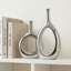 Vase en argent brillant