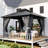 12 pi. L 12 pi. D Pavillon de jardin avec double toit