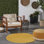 Tapis jaune uni Mullican Sandy
