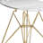 Eiffel Clear Chair With Gold Base