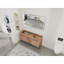 Meuble-lavabo autoportant 60 po, 2 portes d'armoire à fermeture douce et 3 tiroirs ((KD-PACKING) - meuble-lavabo seulement