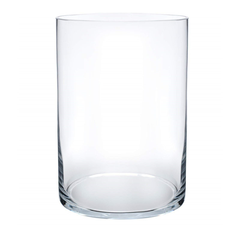Vase de table en verre fleur en forme de bouteille Carpen, H 8 po x l 4 po x P 4 po