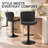 Adjustable Swivel Bar Stools