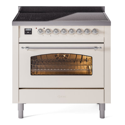ILVE Nostalgie II Series 36 inch Induction Range with 6 Induction Elements (Glass Door)