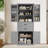 Multi-functional Storage Cabinet With Adjustable Shelves & 2 Drawers-895872072
