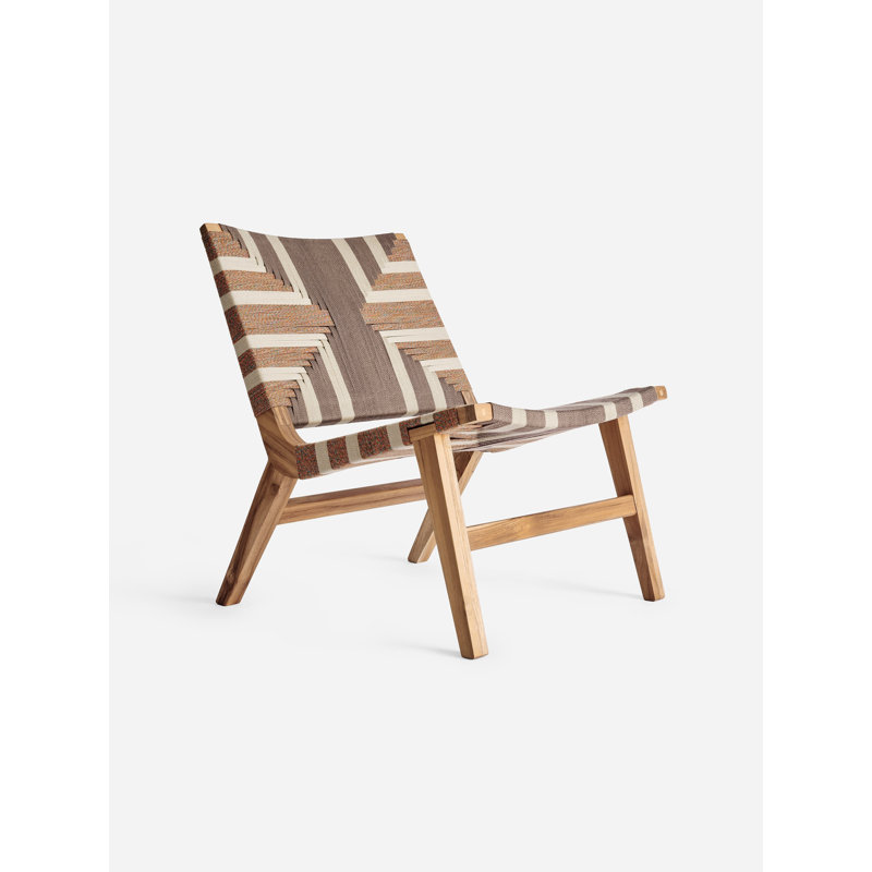 Casares Upholstered Accent Chair, Natural, Almond Frost Polyester