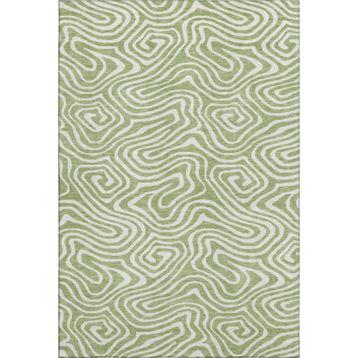 Premium Machine Washable Guada AMF1020 Swirls Rug