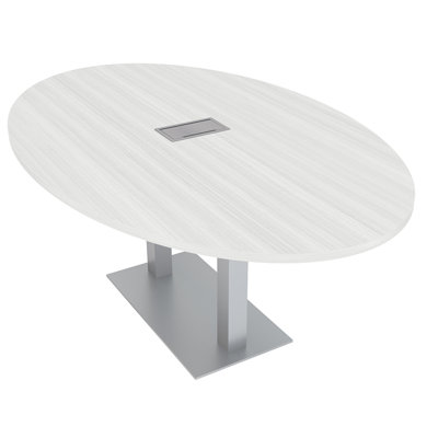 Oval Conference Table with Power and Data