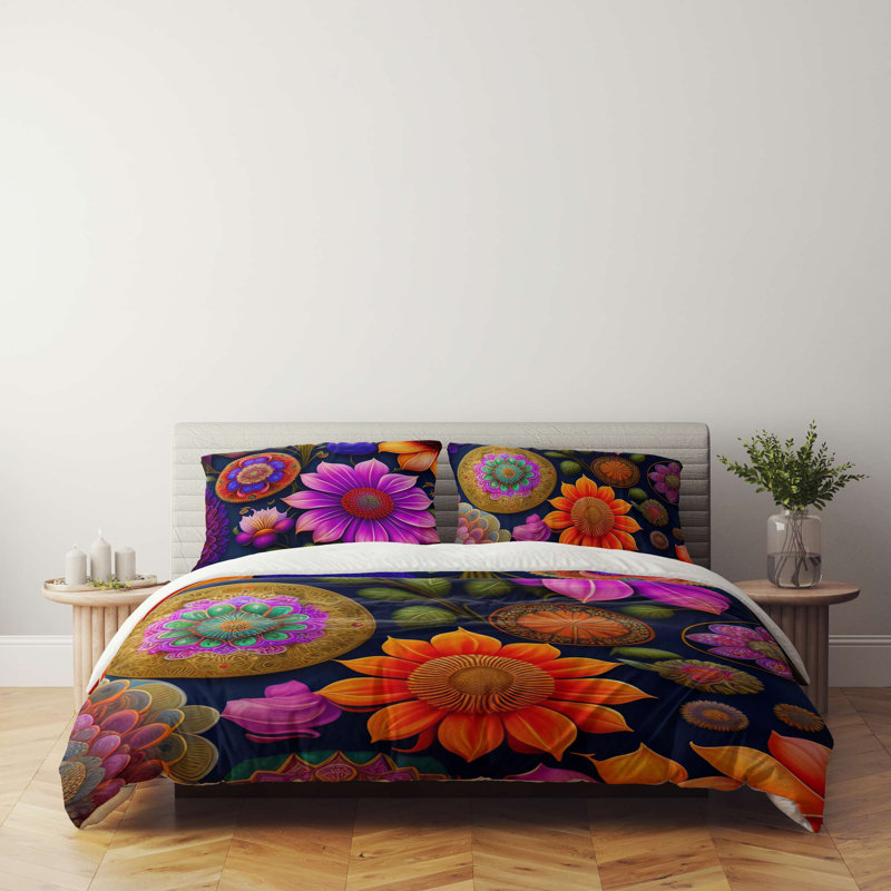 Super King Quilt Cover Set, 100% Soft Polyester & Cotton Blend, 102.4 x 86.6 Duvet Cover & 19.7 x 31.5 Pillowcases (2 Pieces) | Machine Washable, Envelope & Button Closure | Elegant & Durable Bedding Solution