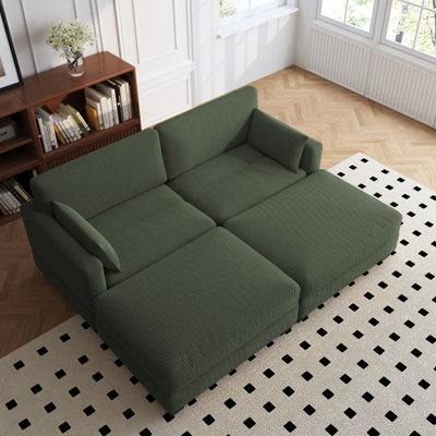 Canapé modulaire rembourré 4 pièces Stoneville