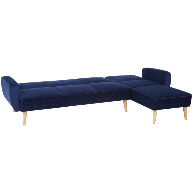 Fisk 5 Seater Sofa Bed, Oak, Blue