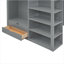 Lit mezzanine pour adolescent avec bureau, garde-robe, 4 tiroirs et 4 tablettes-1525230785-1525230784