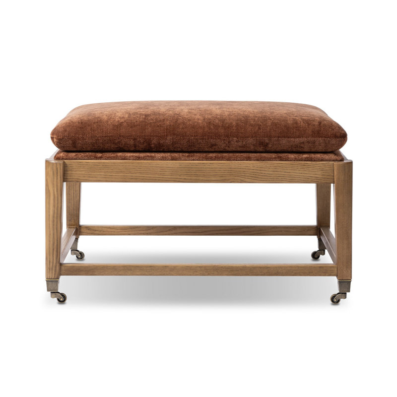 Eleanor Upholstered Stool, Brown