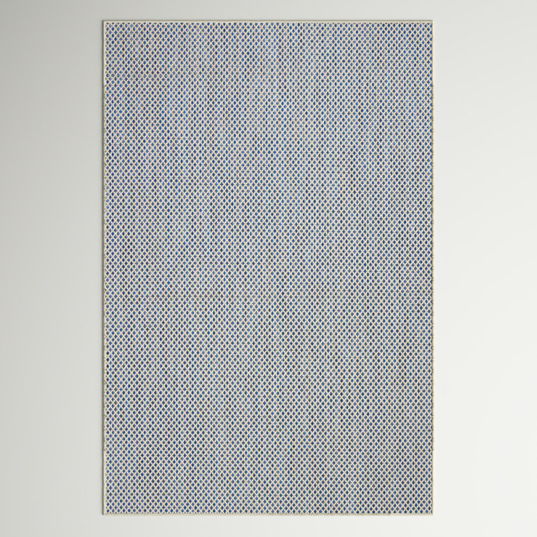 Gabriela Blue/Ivory Indoor/Outdoor Area Rug