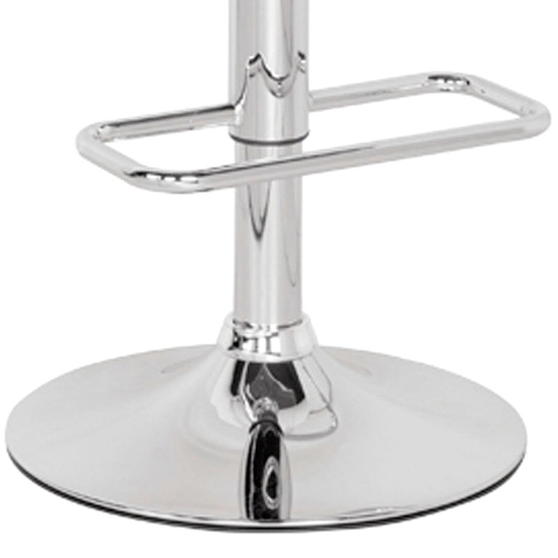 Tabouret de chambre pivotant 360 avec siège en plastique gris et base de revêtement polyvalente réglable
