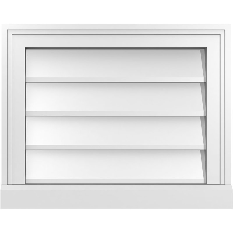 Cadre de seuil Brickmould, brun clair apprêté, H 16 po x l 20 po x P 2 po