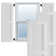 True Fit PVC Two Equal Louver Shutters