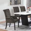 Norwich Brown Upholstered Dining Arm Chair-907160405