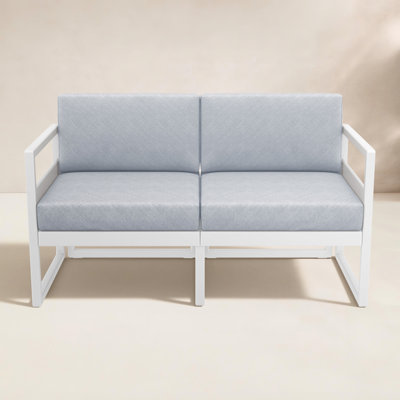 Lane 58'' Wide Straight Loveseat with Cushions
