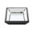 Waverly Mirrored Rectangle Tray, Medium, Silver MDF with Etched Motifs
