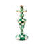 Emerald Check Medium Candlestick
