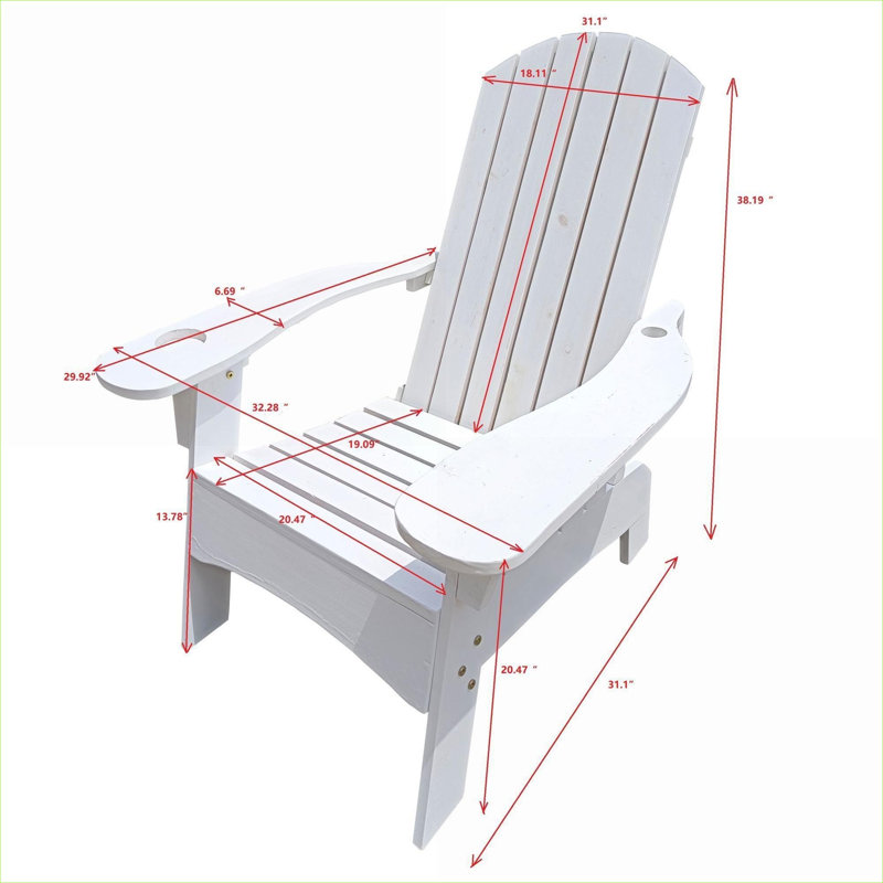 Chaise avec accoudoirs Crir, Blanc
