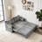 73"Convertible Sofa Bed,Pull Out Bed,3-in-1 Sofa with Side Pocket& USB Ports-1560560502