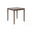 Ensemble de table de salle à manger 5 pièces en bois avec table carrée et 4 chaises à dossier en lattes-229712164