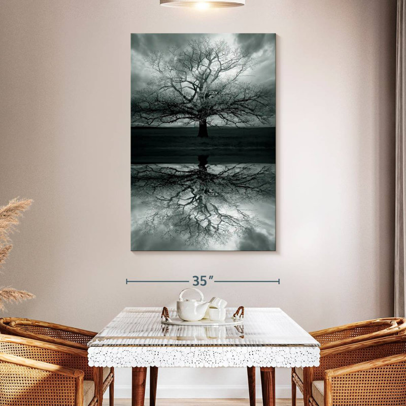 Hitzel Haunted Tree Reflection, 51" H x 34" W