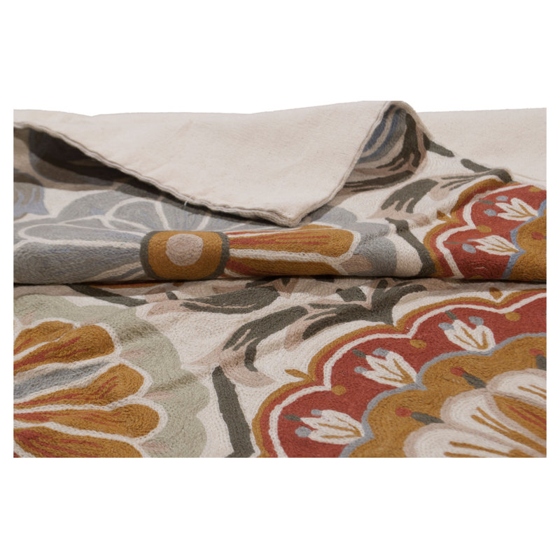 Sukru Ikat Hand Knotted Area Rug, Rectangle 76 x 122cm