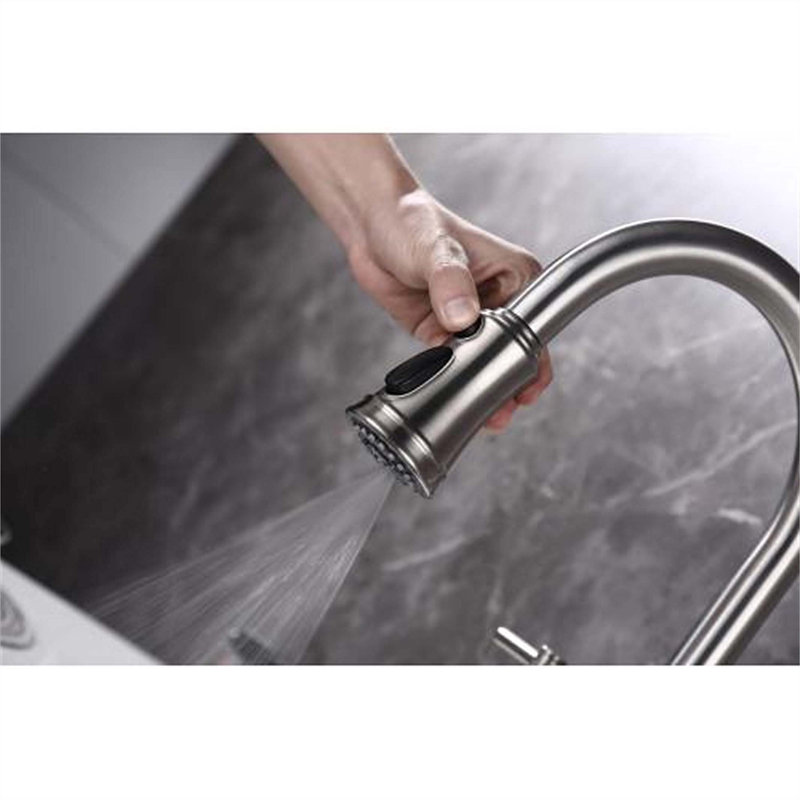 Red Cloud Pull Down Kitchen Faucet, Brushed Nickel